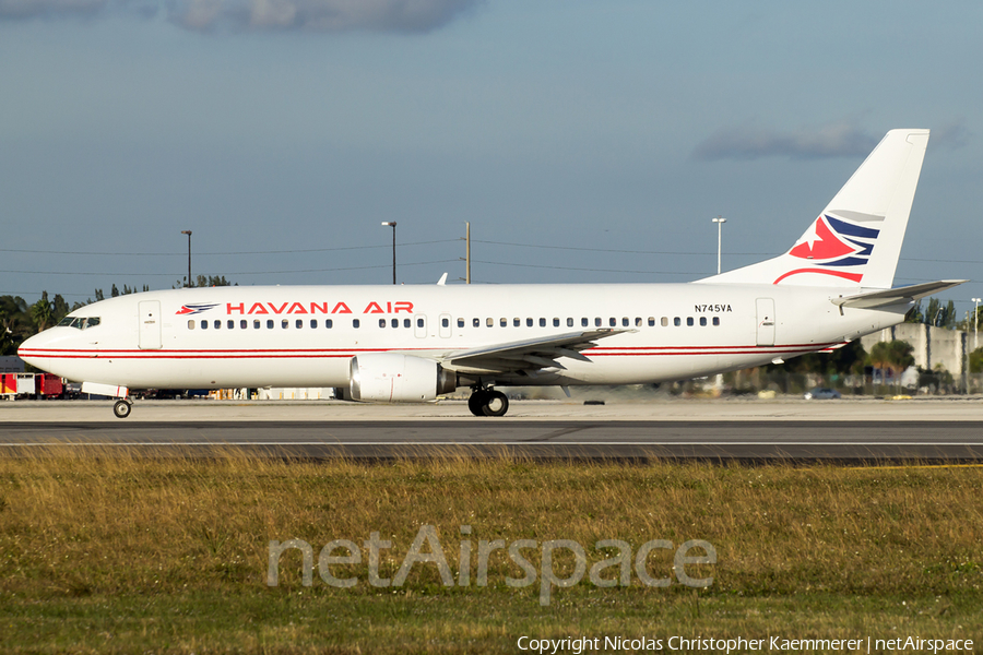 Havana Air Boeing 737-405 (N745VA) | Photo 98961