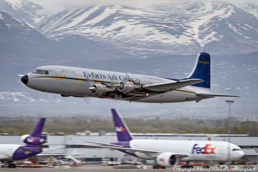 Everts Air Cargo Douglas C-118A Liftmaster (N747CE) | Photo 384463