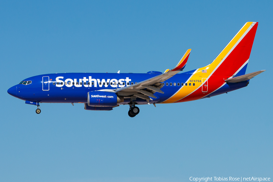 Southwest Airlines Boeing 737-7H4 (N747SA) | Photo 337009