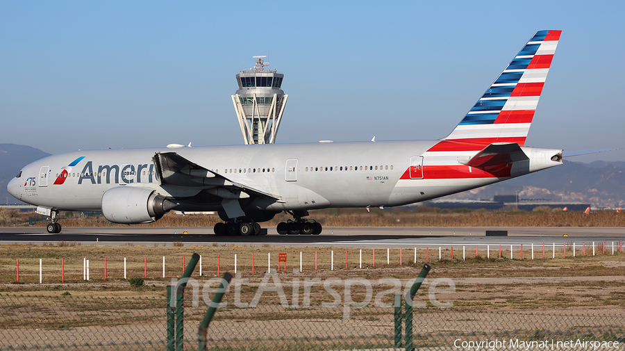 American Airlines Boeing 777-223(ER) (N751AN) | Photo 377730
