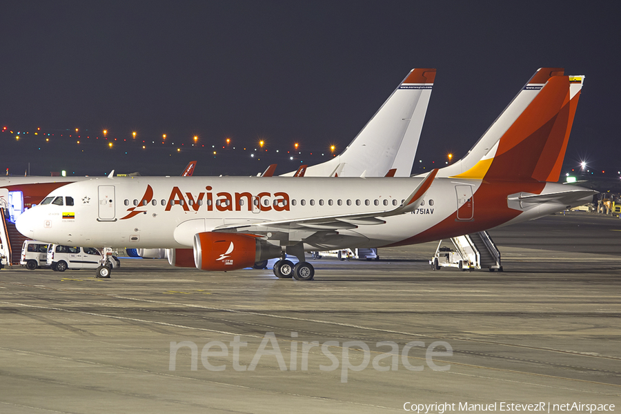 Avianca Airbus A319-115 (N751AV) | Photo 120480