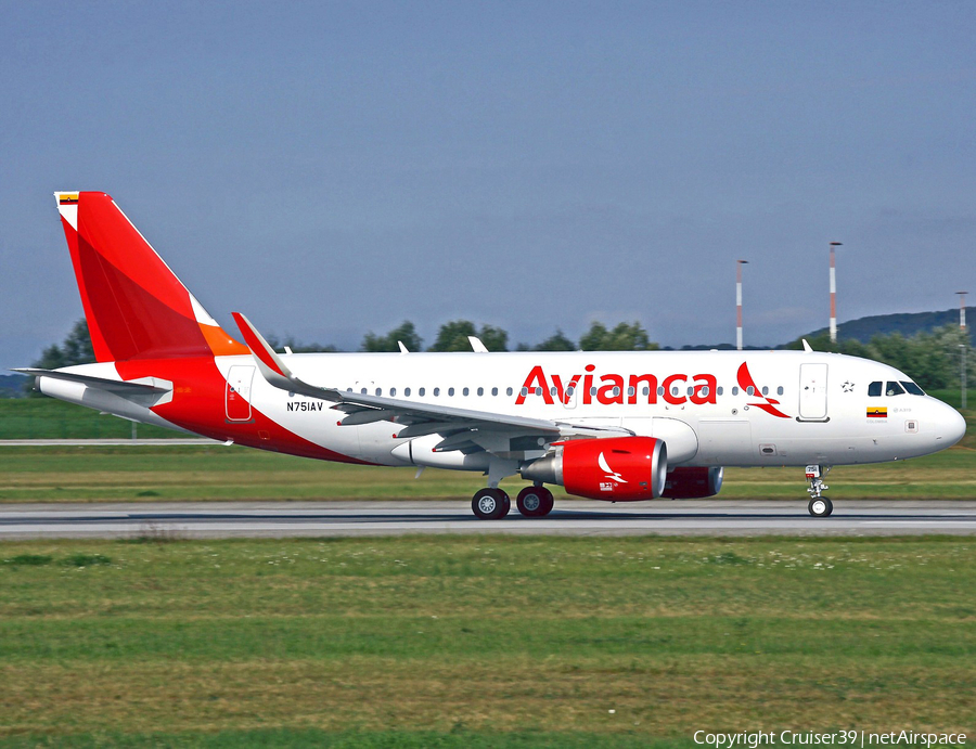 Avianca Airbus A319-115 (N751AV) | Photo 183473