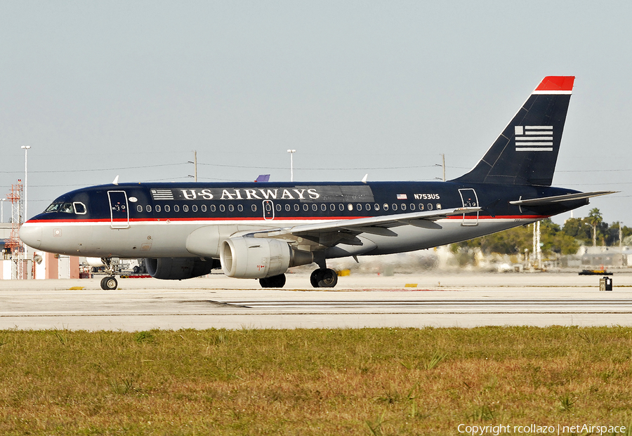 US Airways Airbus A319-112 (N753US) | Photo 447884