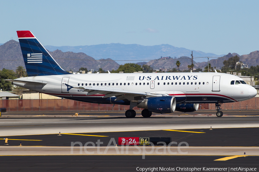 US Airways Airbus A319-112 (N753US) | Photo 124037