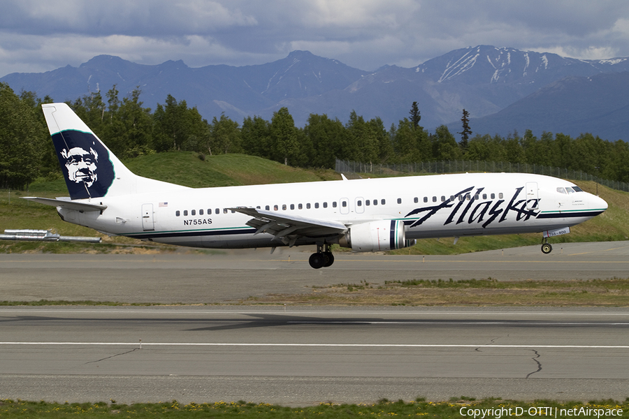 Alaska Airlines Boeing 737-4Q8 (N755AS) | Photo 361419