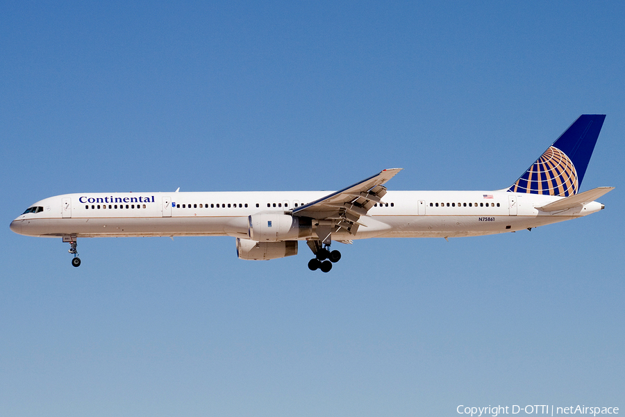 Continental Airlines Boeing 757-33N (N75861) | Photo 179260