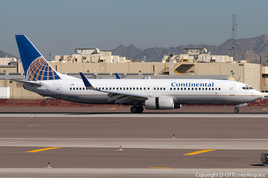 Continental Airlines Boeing 737-824 (N76269) | Photo 189116
