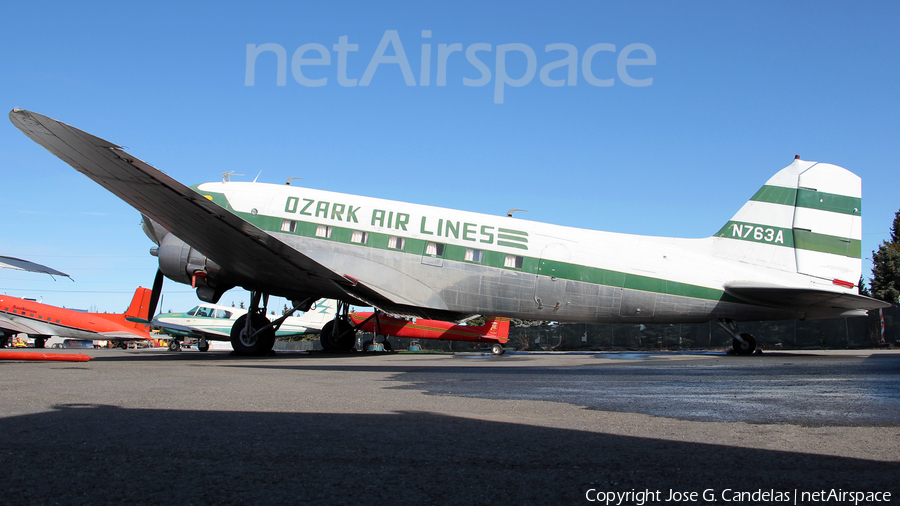 Ozark Air Lines Douglas R4D-3 Skytrain (N763A) | Photo 255697