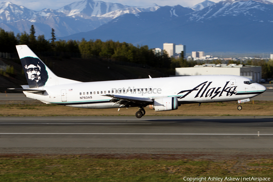 Alaska Airlines Boeing 737-4Q8 (N763AS) | Photo 165062