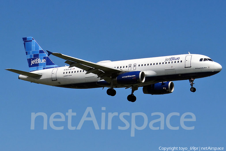 JetBlue Airways Airbus A320-232 (N763JB) | Photo 70529