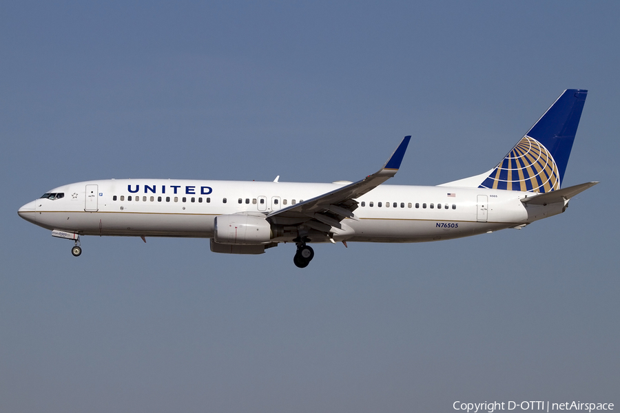 United Airlines Boeing 737-824 (N76505) | Photo 424663