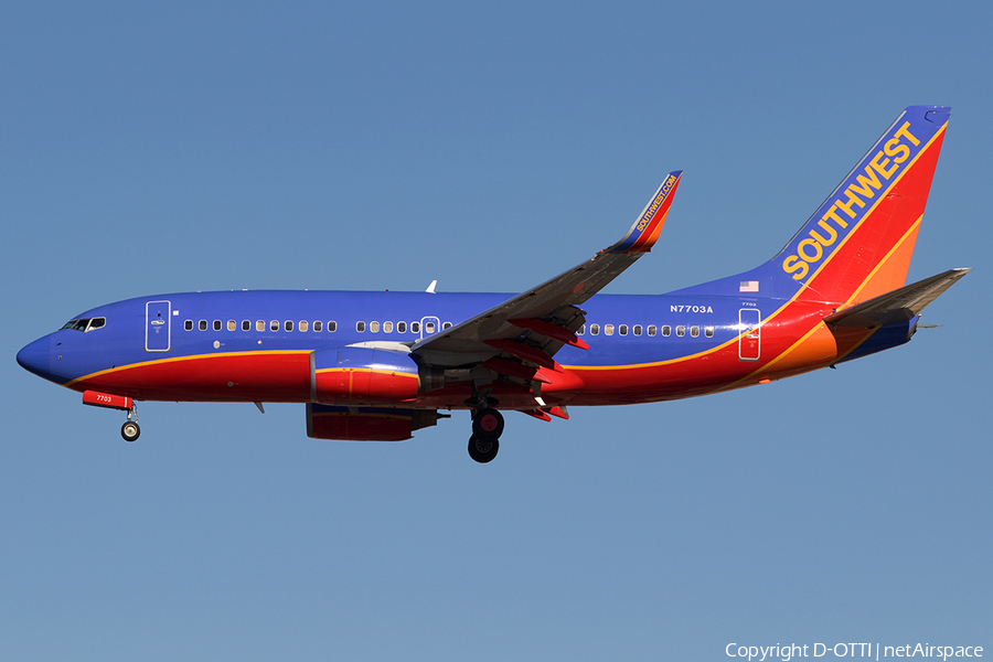 Southwest Airlines Boeing 737-76N (N7703A) | Photo 144947