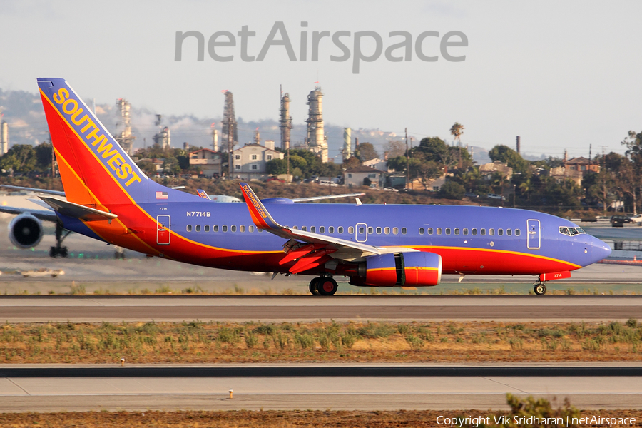Southwest Airlines Boeing 737-76N (N7714B) | Photo 53108