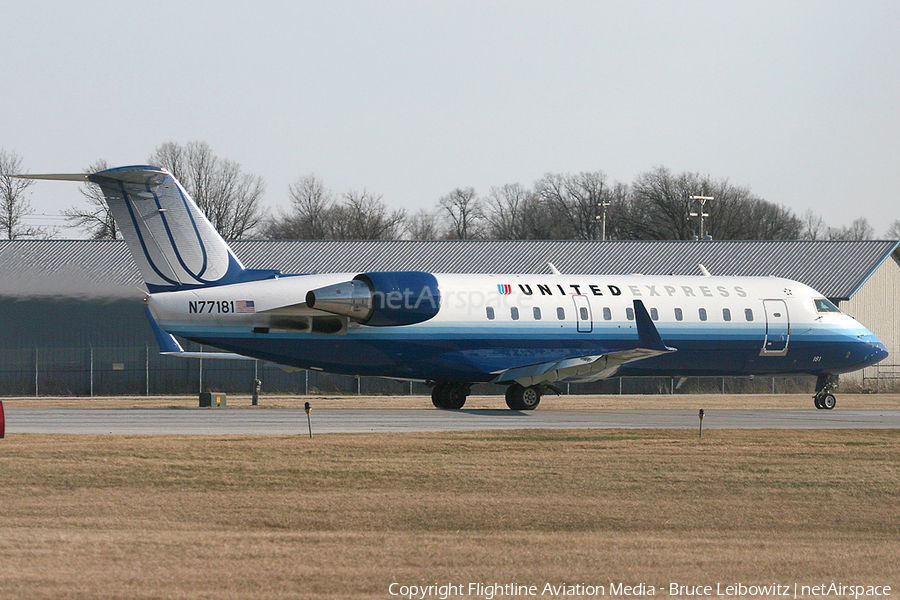 United Express (Mesa Airlines) Bombardier CRJ-200LR (N77181) | Photo 150731