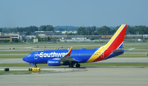 Southwest Airlines Boeing 737-76N (N7718B) at  St. Louis - Lambert International, United States