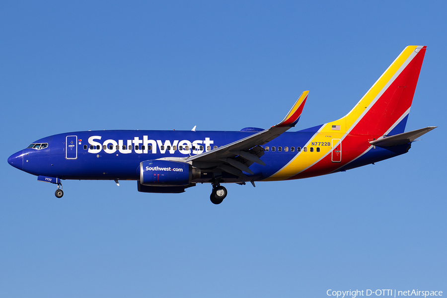 Southwest Airlines Boeing 737-76N (N7722B) | Photo 553798