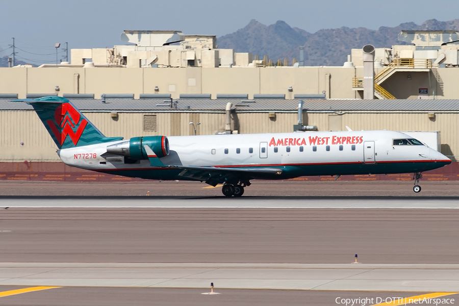 America West Express (Mesa Airlines) Bombardier CRJ-200LR (N77278) | Photo 187842