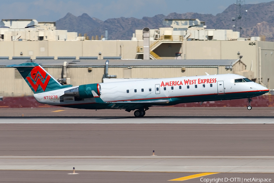 America West Express (Mesa Airlines) Bombardier CRJ-200LR (N77278) | Photo 189164