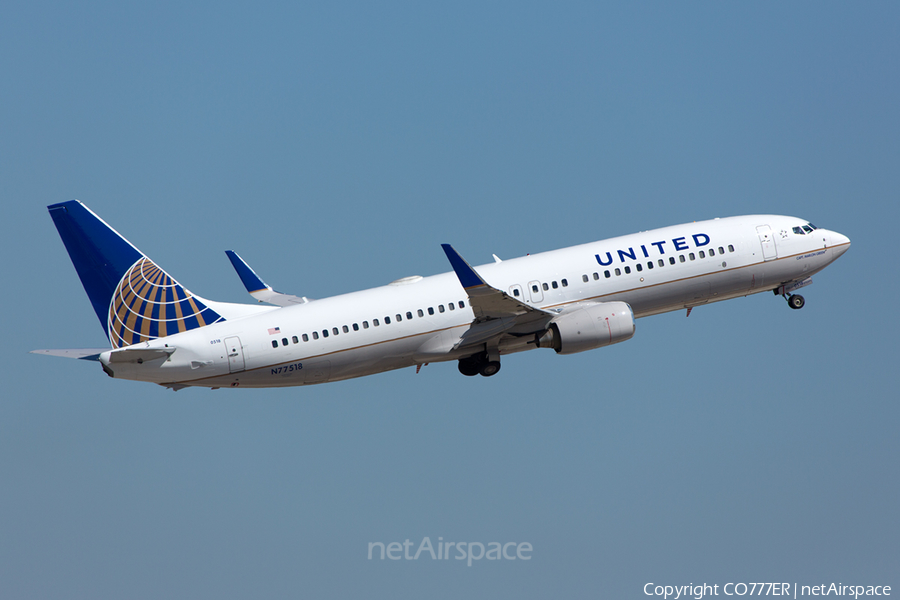 United Airlines Boeing 737-824 (N77518) | Photo 42706
