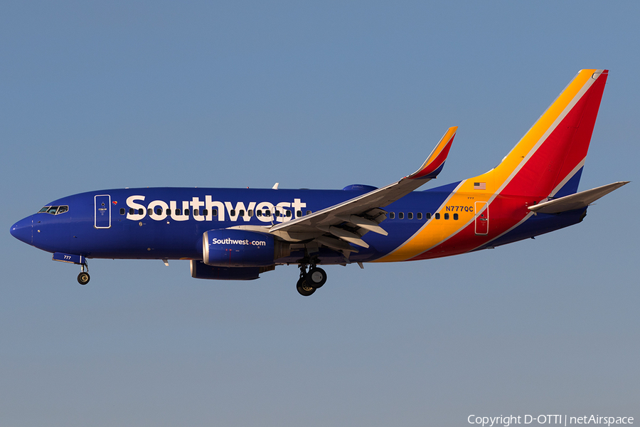 Southwest Airlines Boeing 737-7H4 (N777QC) | Photo 201775