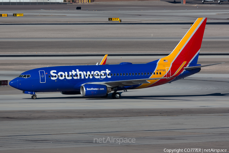 Southwest Airlines Boeing 737-7H4 (N777QC) | Photo 479402