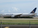 United Airlines Boeing 777-222 (N777UA) at  San Juan - Luis Munoz Marin International, Puerto Rico