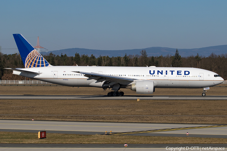 United Airlines Boeing 777-224(ER) (N78002) | Photo 224511