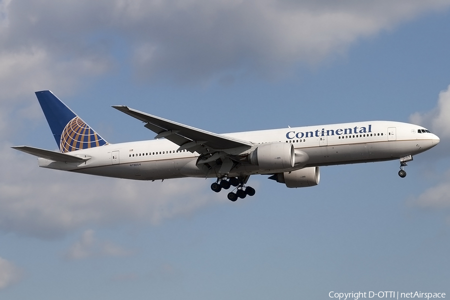 Continental Airlines Boeing 777-224(ER) (N78004) | Photo 177410