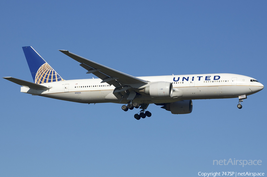 United Airlines Boeing 777-224(ER) (N78005) | Photo 97473