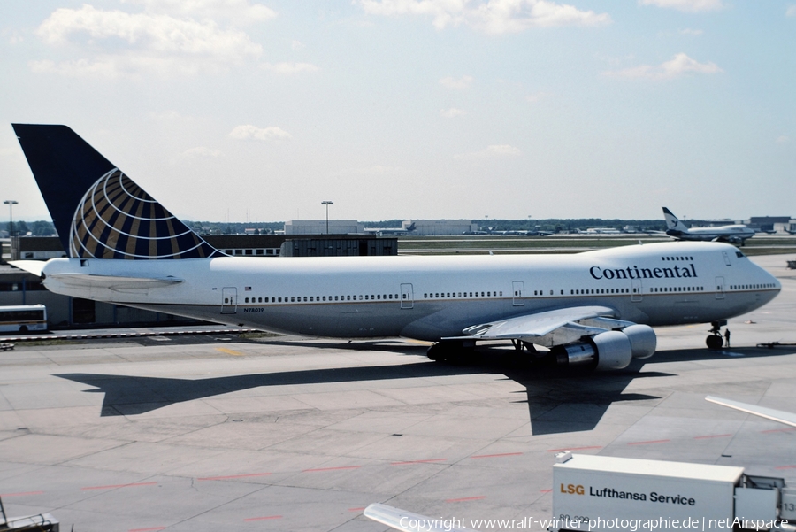 Continental Airlines Boeing 747-230B (N78019) | Photo 381221