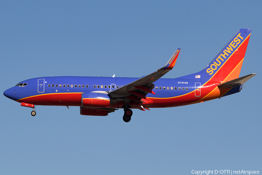 Southwest Airlines Boeing 737-7K9 (N7814B) | Photo 144941