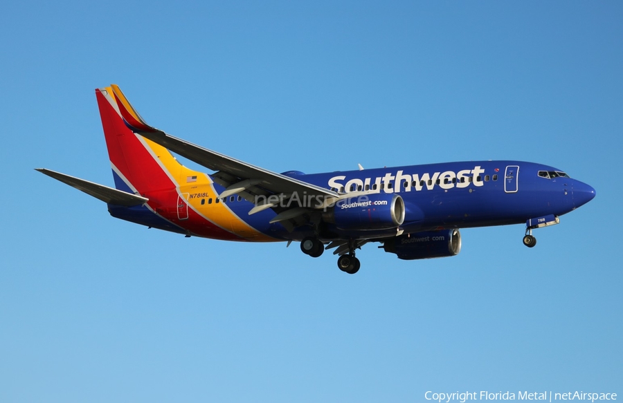 Southwest Airlines Boeing 737-76N (N7818L) | Photo 295088