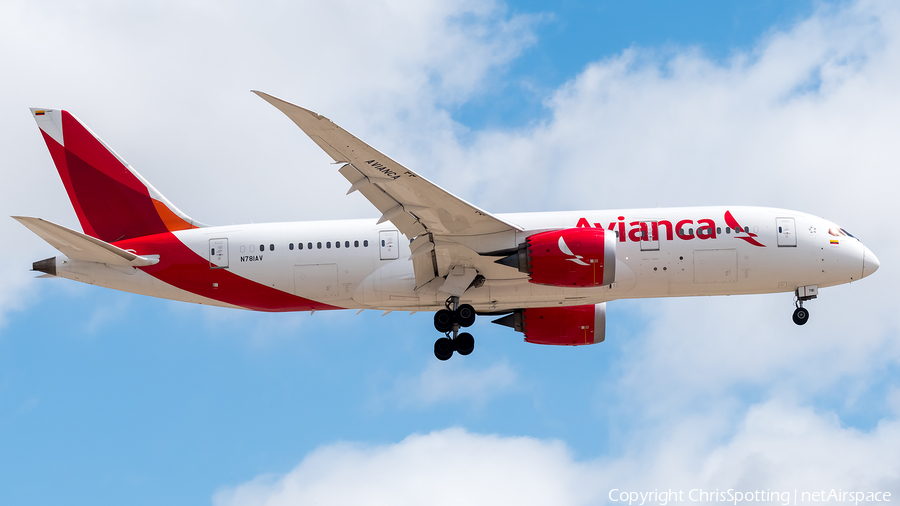 Avianca Boeing 787-8 Dreamliner (N781AV) | Photo 257372