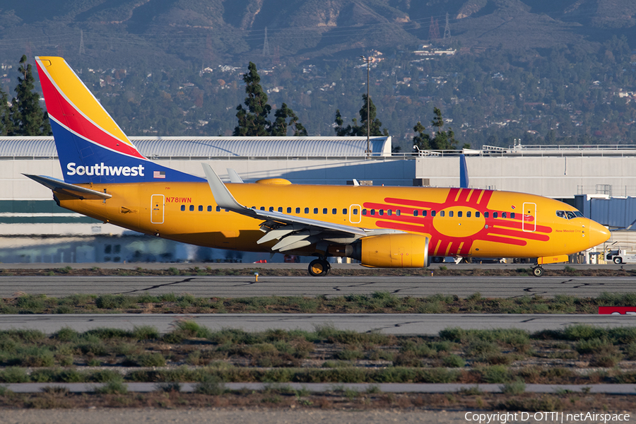 Southwest Airlines Boeing 737-7H4 (N781WN) | Photo 544112