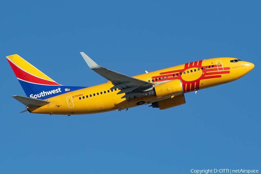Southwest Airlines Boeing 737-7H4 (N781WN) | Photo 544200