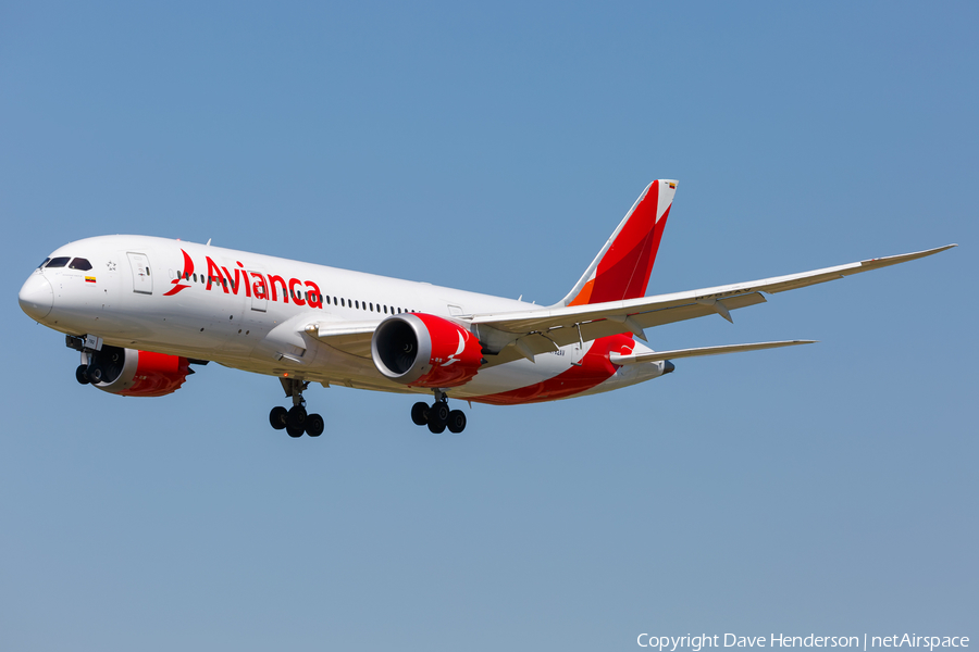 Avianca Boeing 787-8 Dreamliner (N782AV) | Photo 157834