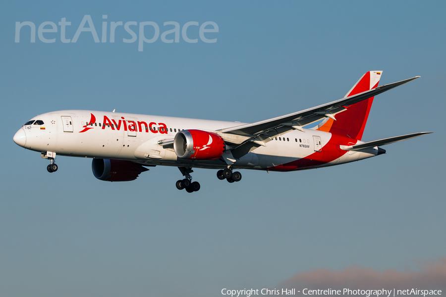 Avianca Boeing 787-8 Dreamliner (N782AV) | Photo 389363