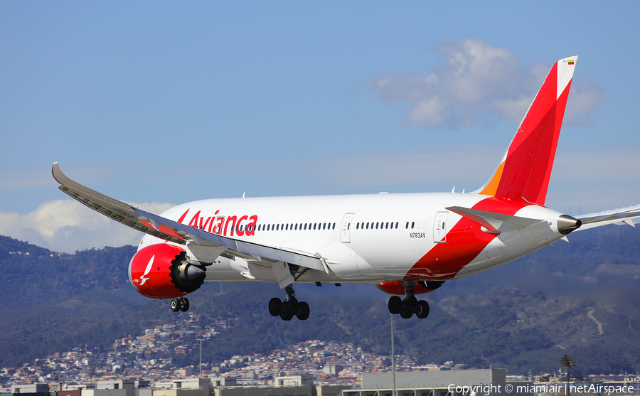 Avianca Boeing 787-8 Dreamliner (N783AV) | Photo 150111