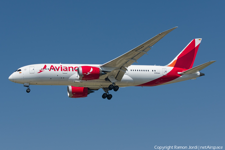 Avianca Boeing 787-8 Dreamliner (N783AV) | Photo 160681