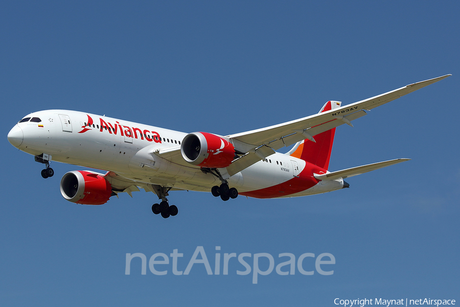 Avianca Boeing 787-8 Dreamliner (N783AV) | Photo 193120