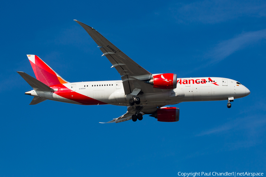 Avianca Boeing 787-8 Dreamliner (N785AV) | Photo 222765