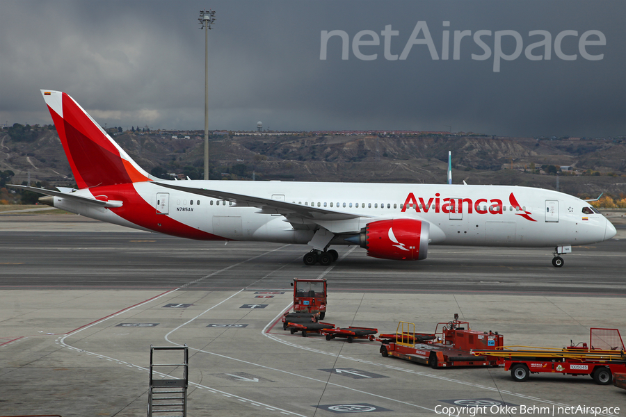 Avianca Boeing 787-8 Dreamliner (N785AV) | Photo 132775