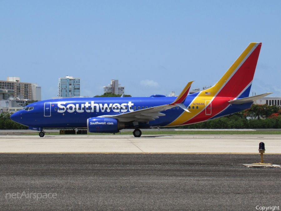 Southwest Airlines Boeing 737-79P (N7868K) | Photo 398646