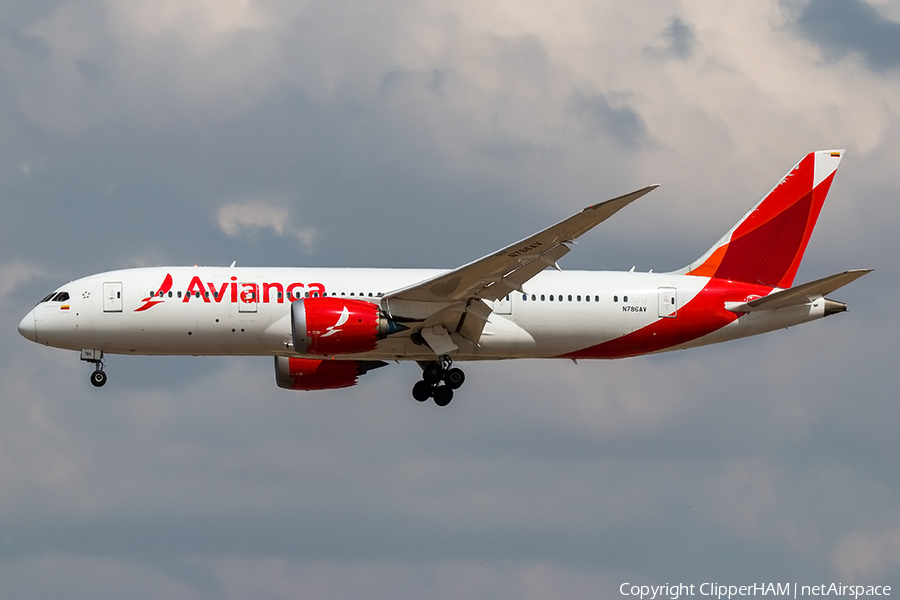 Avianca Boeing 787-8 Dreamliner (N786AV) | Photo 286252