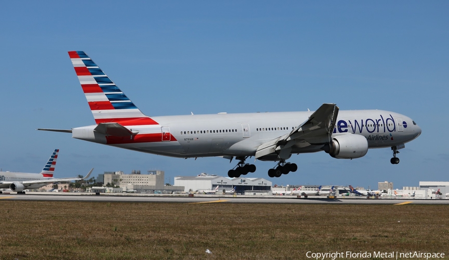 American Airlines Boeing 777-223(ER) (N791AN) | Photo 314066