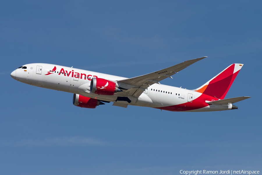 Avianca Boeing 787-8 Dreamliner (N791AV) | Photo 168801