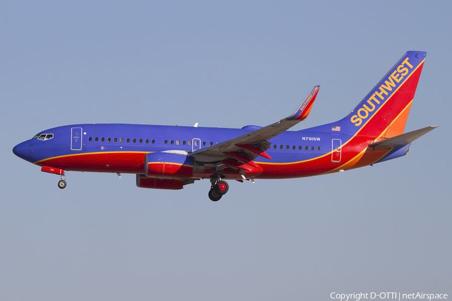 Southwest Airlines Boeing 737-7H4 (N791SW) | Photo 424609