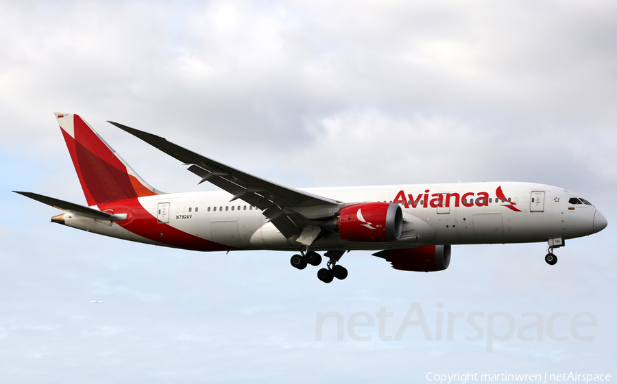 Avianca Boeing 787-8 Dreamliner (N792AV) | Photo 307194