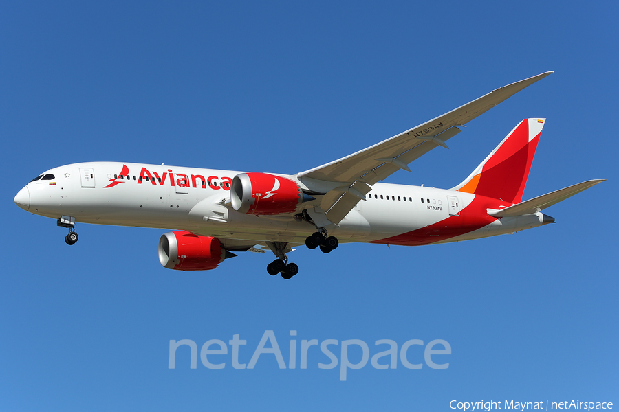Avianca Boeing 787-8 Dreamliner (N793AV) | Photo 157080