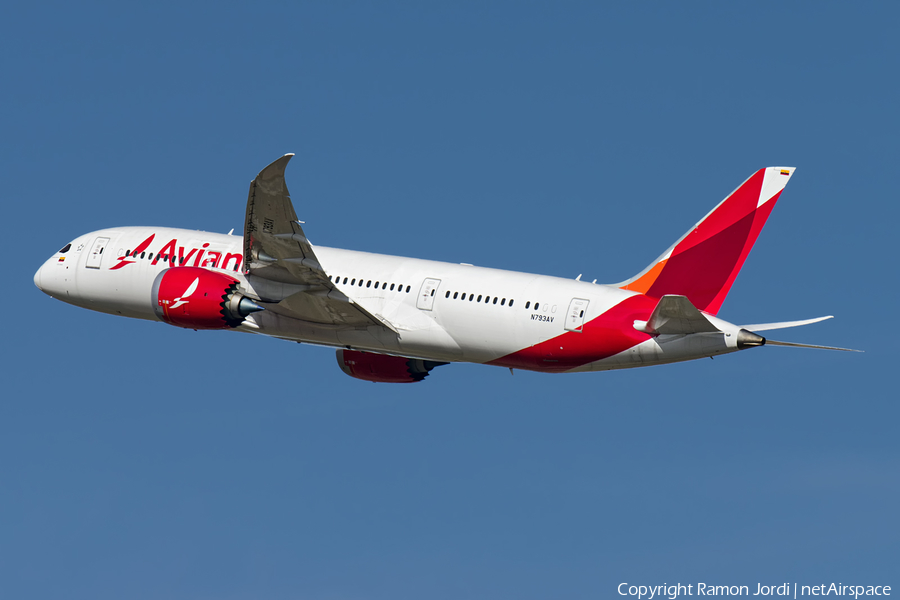 Avianca Boeing 787-8 Dreamliner (N793AV) | Photo 169219